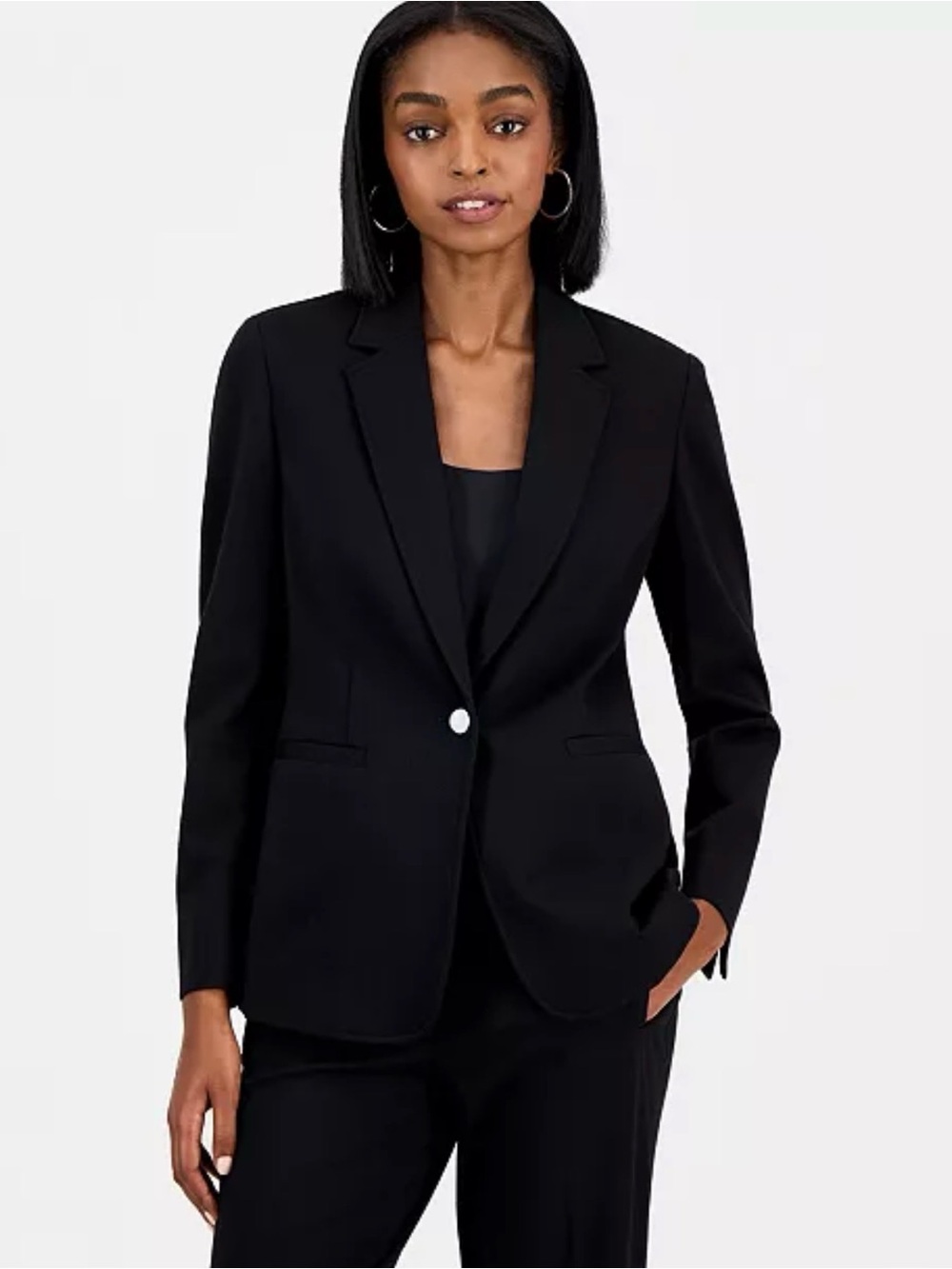 🆕 Bar III black single-button blazer